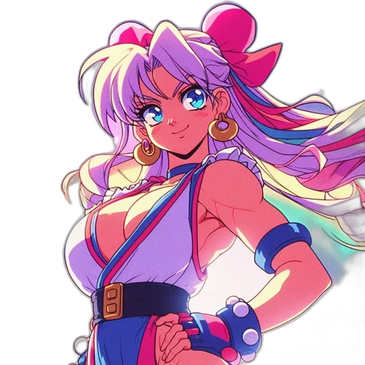 weapon, staff, anime, vaporwave, concept art, cartoon, neon, pastel transparent PNG cut-out