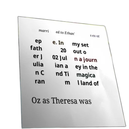 poster, text, about, character, named, theresa, who, married transparent PNG cut-out