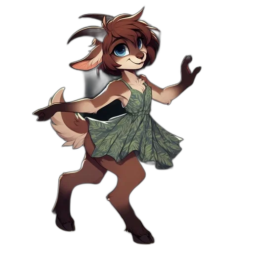 dress, animal, creature, staff, concept art, fantasy art, 3d render, pixel art transparent PNG cut-out