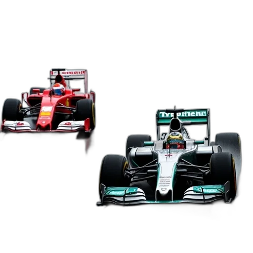car, 3d render, concept art, two, formula, race, cars, speeding transparent PNG cut-out