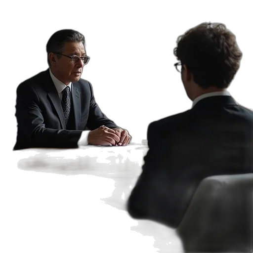 staff, photorealistic, 3d render, interview transparent PNG cut-out