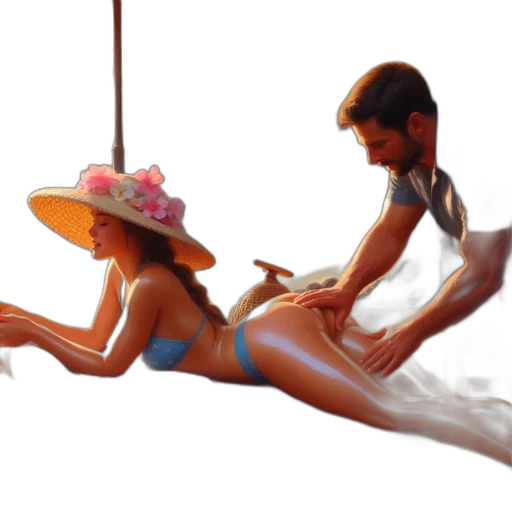 umbrella, staff, hat, concept art, photorealistic, oil painting, 3d render, underwater transparent PNG cut-out