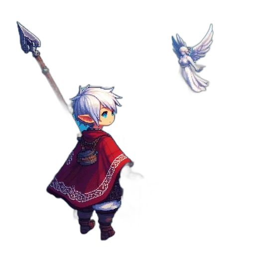 staff, weapon, sword, dragon, concept art, pixel art, fantasy art, 3d render transparent PNG cut-out
