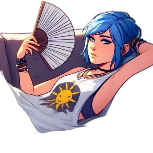 staff, umbrella, weapon, dress, concept art, pixel art, anime, fantasy art transparent PNG cut-out