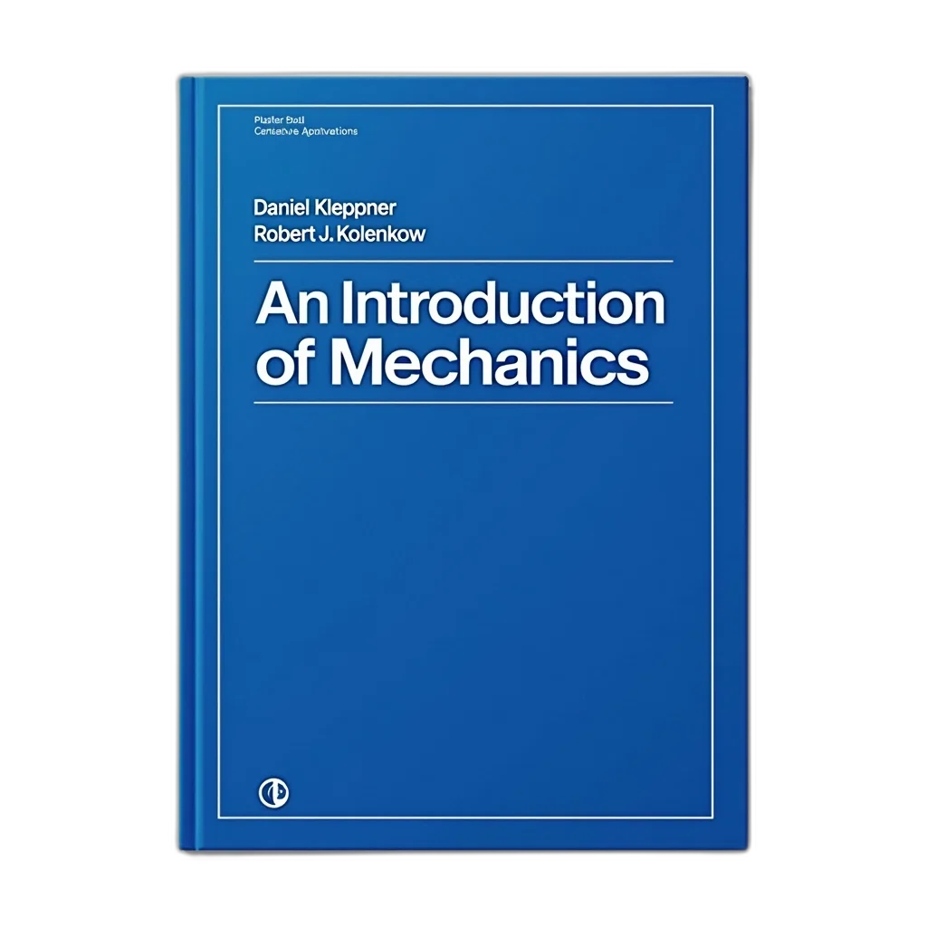 cover, book, introduction, mechanics, daniel, kleppner, robert, kolenkow transparent PNG cut-out