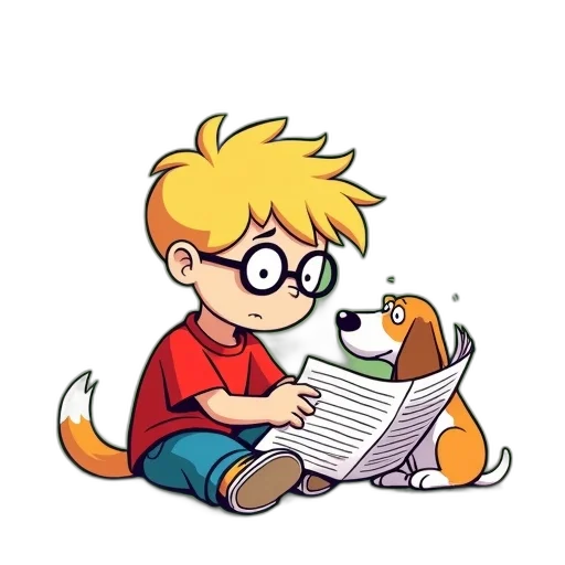 animal, staff, cartoon, comic book art, concept art, pixel art, first, panel transparent PNG cut-out