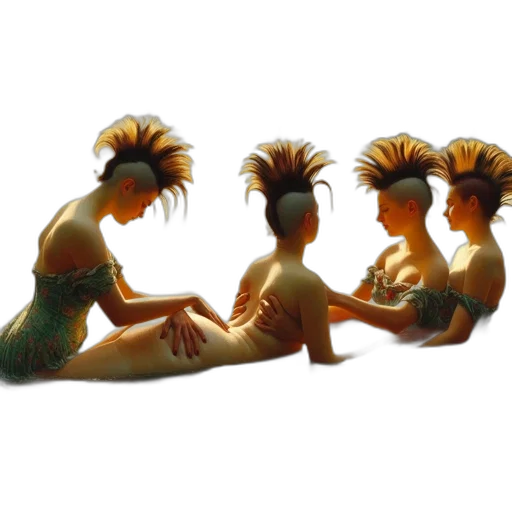 crown, staff, jewelry, hair, concept art, 3d render, photorealistic, oil painting transparent PNG cut-out