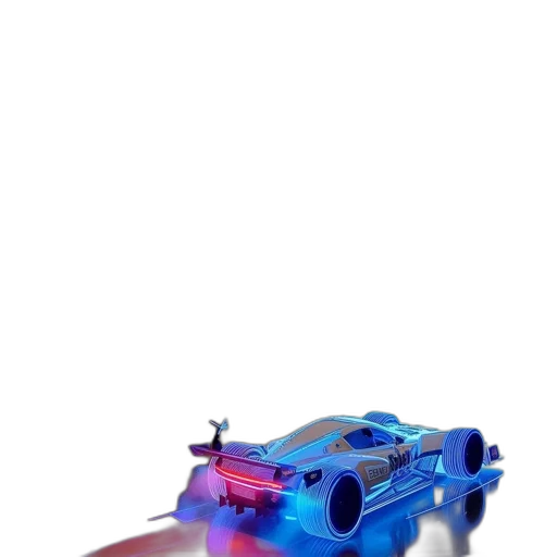 weapon, car, robot, shoes, 3d render, concept art, cyberpunk, vaporwave transparent PNG cut-out
