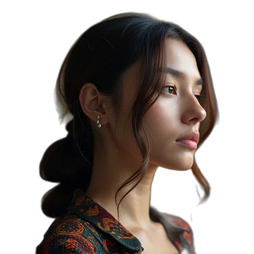 jewelry, face, hair, crown, photorealistic, oil painting, fantasy art, 3d render transparent PNG cut-out