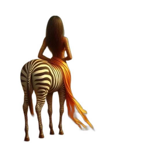 animal, creature, hair, dress, 3d render, concept art, fantasy art, photorealistic transparent PNG cut-out