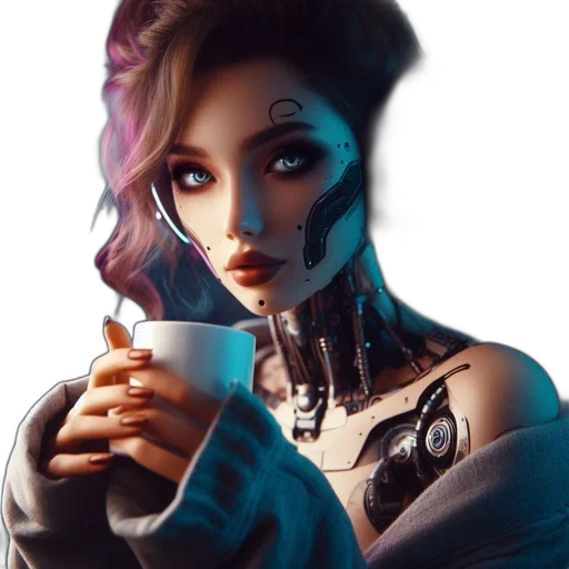 robot, face, mask, jewelry, fantasy art, cyberpunk, concept art, photorealistic transparent PNG cut-out