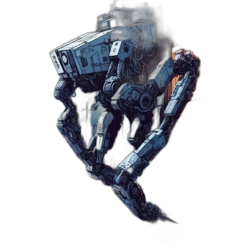robot, weapon, creature, concept art, pixel art, watercolor, cyberpunk, outer space transparent PNG cut-out