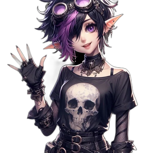 staff, dress, mask, weapon, fantasy art, pixel art, concept art, cyberpunk transparent PNG cut-out