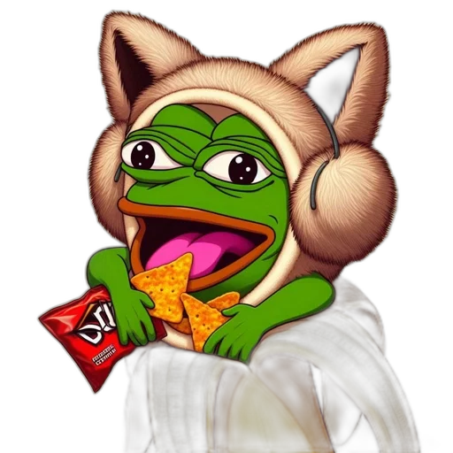 food, creature, animal, staff, concept art, anthropomorphic, frog, cat transparent PNG cut-out