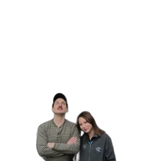 staff, jacket, hat, fog transparent PNG cut-out