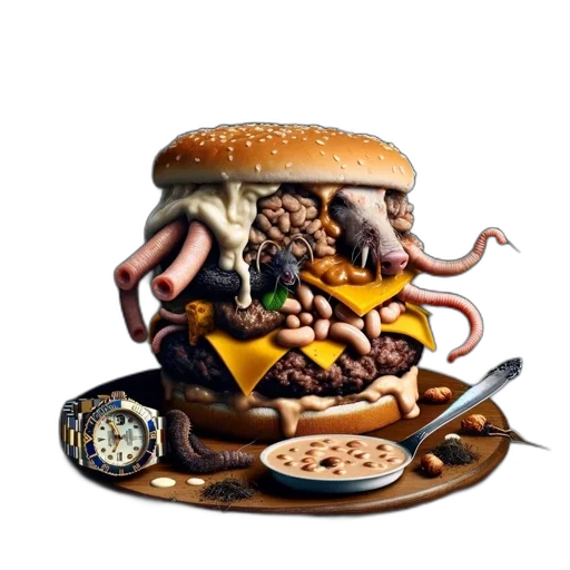 food, creature, animal, hat, concept art, pixel art, 3d render, photorealistic transparent PNG cut-out