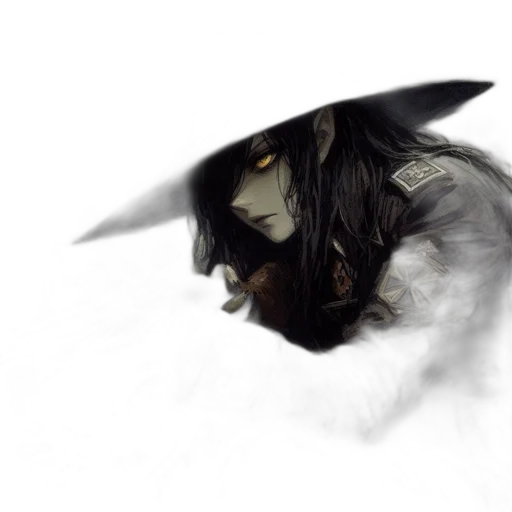 mask, hat, dragon, creature, fantasy art, concept art, photorealistic, watercolor transparent PNG cut-out