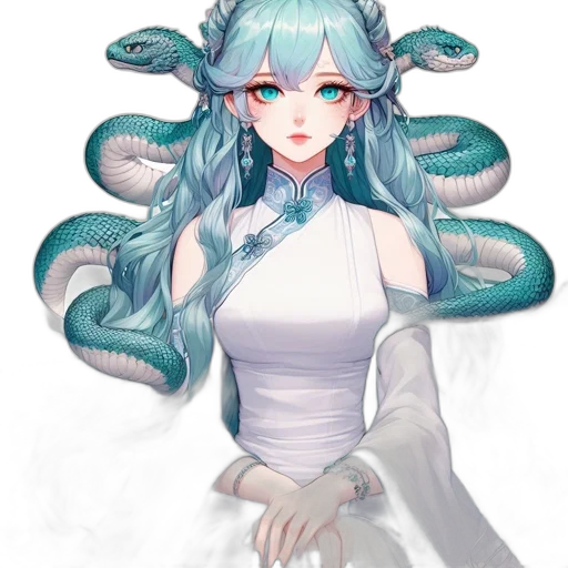 staff, dragon, creature, dress, fantasy art, pixel art, concept art, anime transparent PNG cut-out