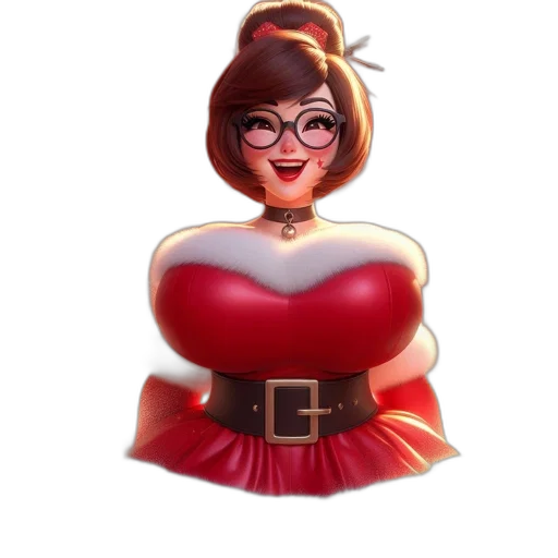 dress, crown, jewelry, staff, 3d render, concept art, cartoon, fantasy art transparent PNG cut-out