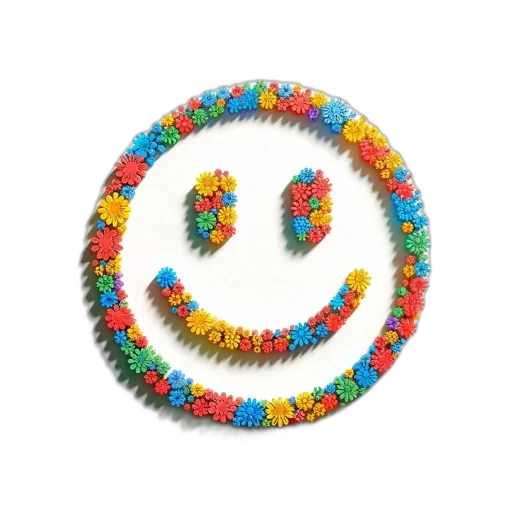 jewelry, staff, crown, food, 3d render, colorful, neon, smiley transparent PNG cut-out