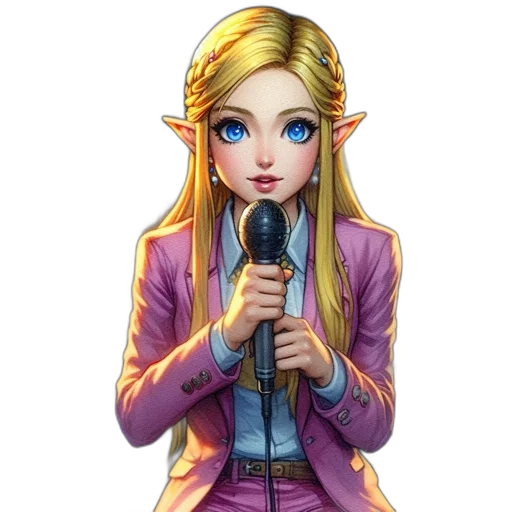 staff, jacket, face, concept art, fantasy art, pixel art, cartoon, pastel transparent PNG cut-out
