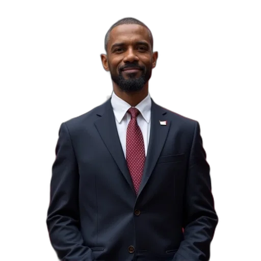 staff, photo, african, man transparent PNG cut-out