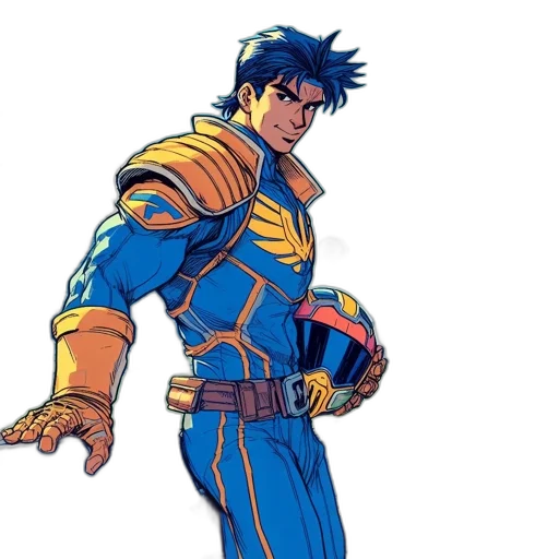 weapon, jacket, staff, sword, concept art, comic book art, anime, pixel art transparent PNG cut-out