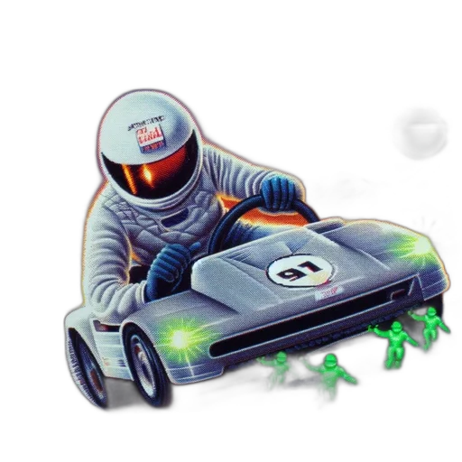 car, robot, concept art, pixel art, 3d render, photorealistic, vintage-styled, illustration transparent PNG cut-out