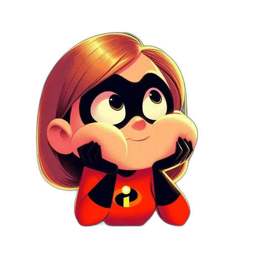 face, staff, mask, hair, cartoon, comic book art, 3d render, pixel art transparent PNG cut-out
