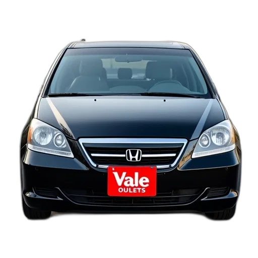 car, black, honda, minivan, parked, lot, red, white transparent PNG cut-out