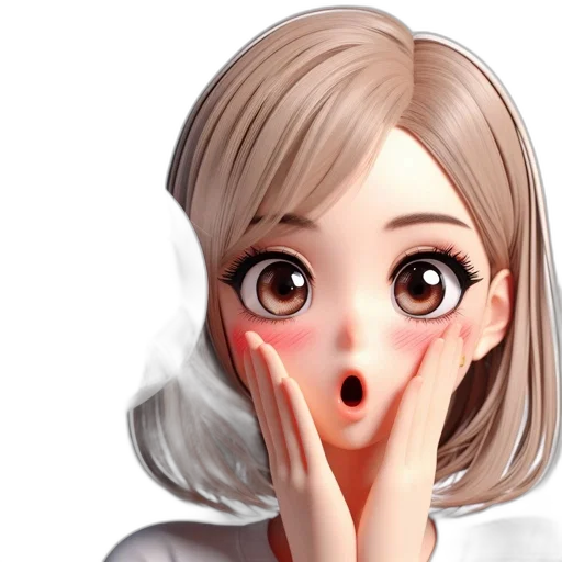 face, mask, photorealistic, anime, 3d render, cartoon, pastel, animated transparent PNG cut-out