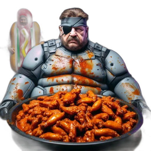 food, animal, creature, concept art, 3d render, photorealistic, pixel art, man transparent PNG cut-out