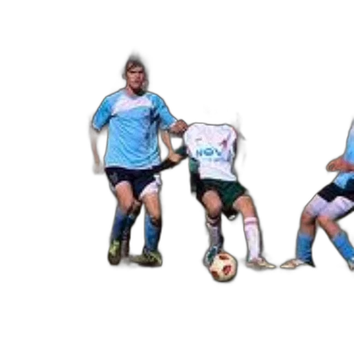 soccer, player, white, jersey, nov, dribbling, ball, past transparent PNG cut-out