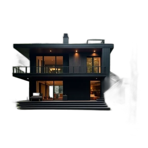 building, furniture, 3d render, photorealistic, concept art, pixel art, fog, dark transparent PNG cut-out