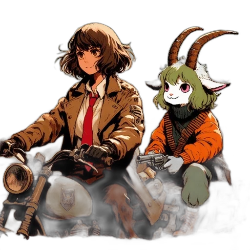 jacket, weapon, mask, staff, concept art, fantasy art, anime, pixel art transparent PNG cut-out