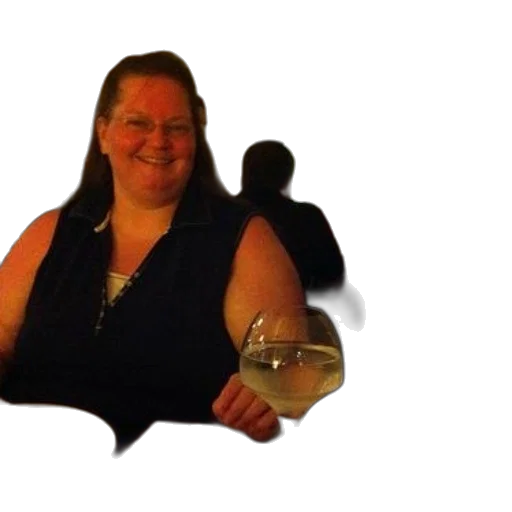 staff, dress, jewelry, bottle, man, woman, sit, table transparent PNG cut-out
