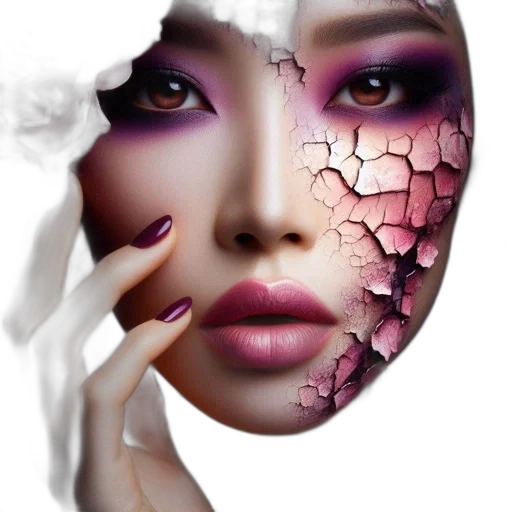 mask, face, jewelry, photorealistic, fantasy art, 3d render, oil painting, outer space transparent PNG cut-out