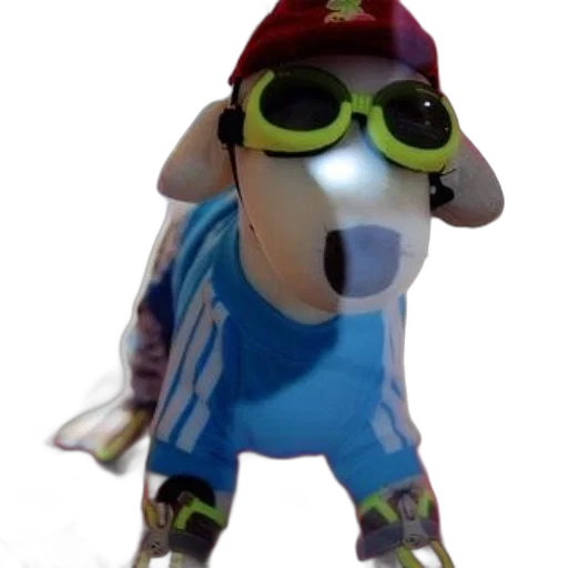 animal, hat, creature, mask, 3d render, concept art, vaporwave, cartoon transparent PNG cut-out