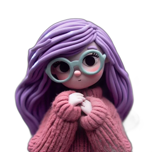 dress, 3d render, concept art, cartoon, photorealistic, snow, pastel, figurine transparent PNG cut-out