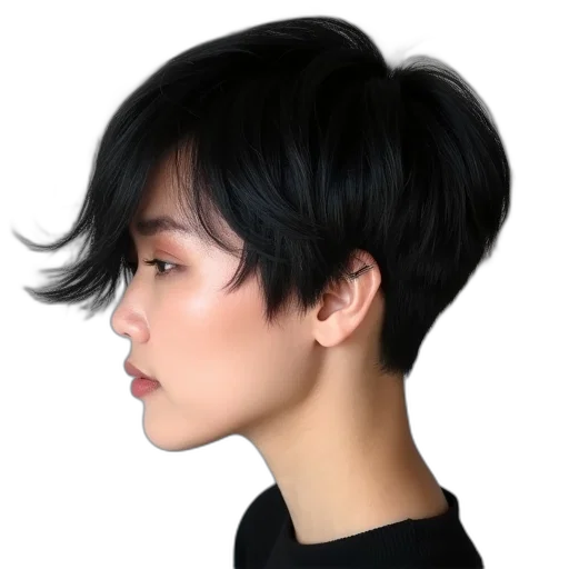 hair, face, hat, staff transparent PNG cut-out