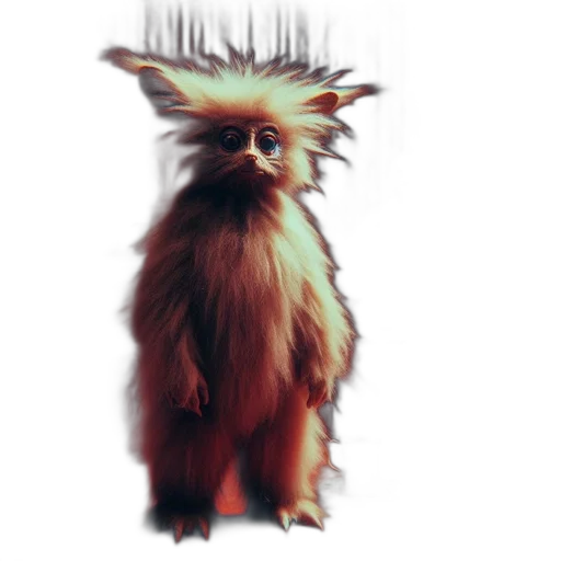 creature, hair, animal, crown, concept art, 3d render, fantasy art, pixel art transparent PNG cut-out