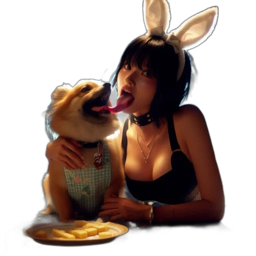 food, animal, creature, photorealistic, oil painting, concept art, 3d render, neon lights transparent PNG cut-out