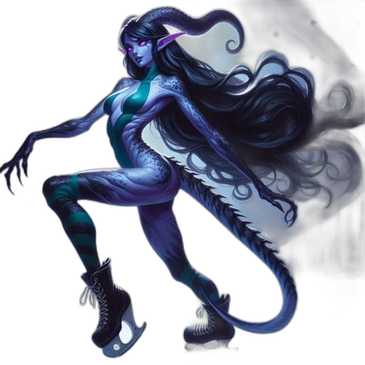 creature, dragon, concept art, fantasy art, comic book art, watercolor, blue, dark transparent PNG cut-out