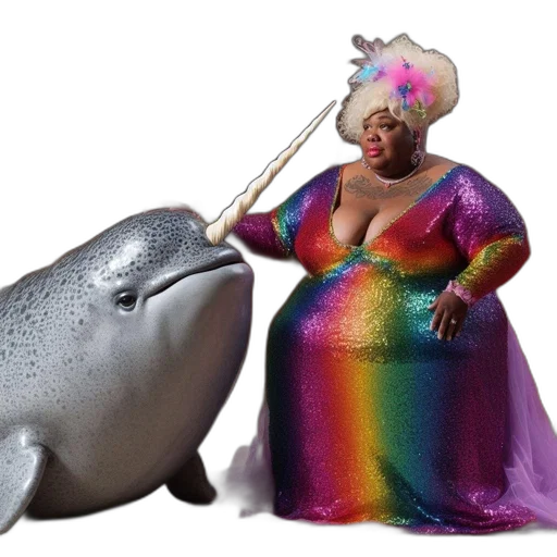 animal, dress, creature, concept art, underwater, individual, donning, sparkly transparent PNG cut-out