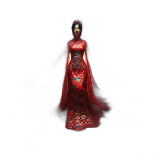 dress, jewelry, crown, 3d render, concept art, fantasy art, photorealistic, red transparent PNG cut-out