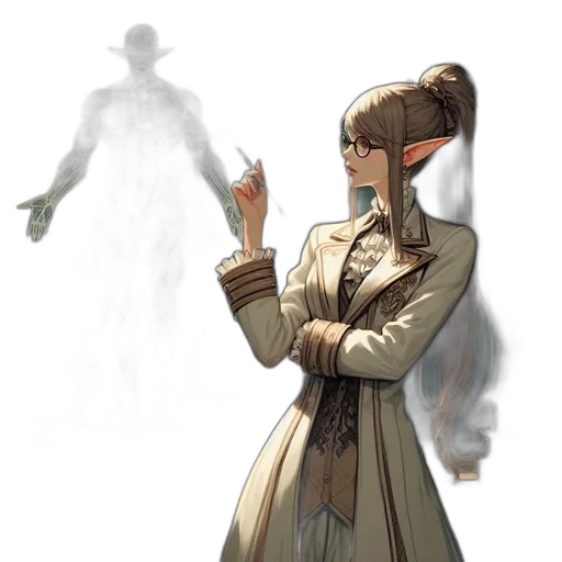 staff, dress, face, weapon, concept art, fantasy art, photorealistic, comic book art transparent PNG cut-out