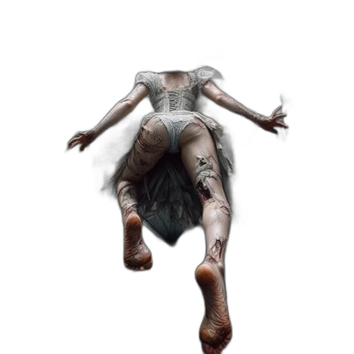 creature, dress, mask, face, concept art, 3d render, fantasy art, photorealistic transparent PNG cut-out