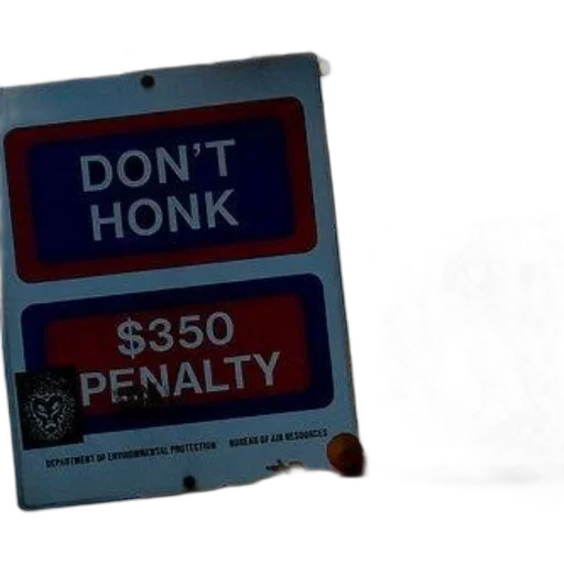 street, sign, new, york, city, says, don, honk transparent PNG cut-out