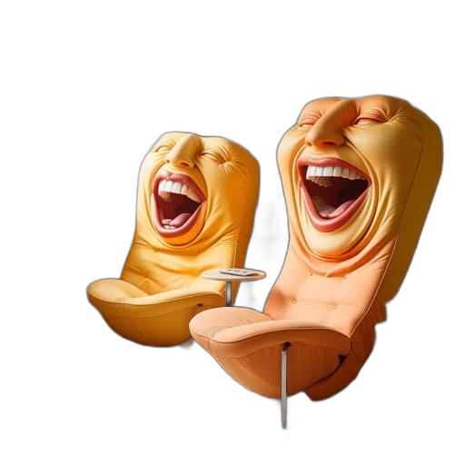 shoes, furniture, mask, face, 3d render, concept art, photorealistic, room transparent PNG cut-out