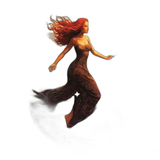 hair, dress, creature, animal, concept art, fantasy art, 3d render, pixel art transparent PNG cut-out